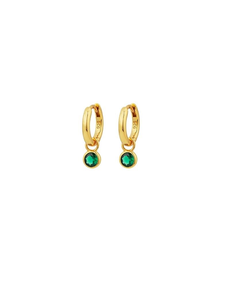 18K GOLD IVY CHARMS & HUGGIES - LOVEY BY LOVEY