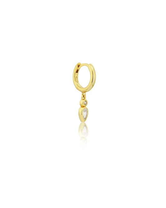 18K GOLD MOON EARRING (SINGLE) - LOVEY BY LOVEY