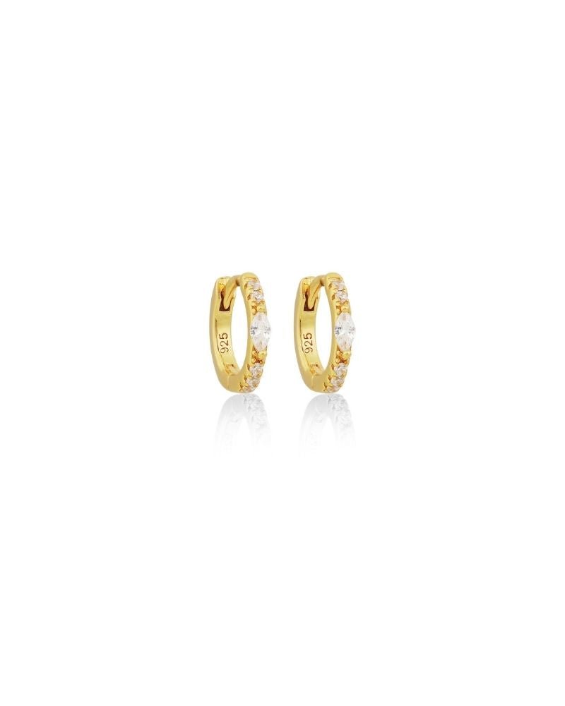 18K GOLD MYKONOS HUGGIES - LOVEY BY LOVEY