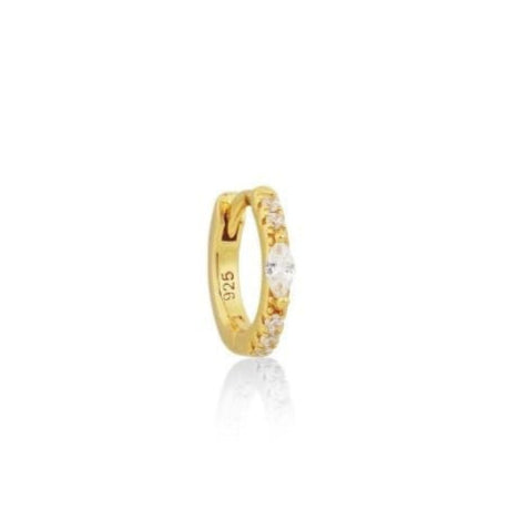 18k GOLD MYKONOS HUGGIE (SINGLE) - LOVEY BY LOVEY
