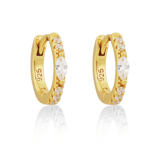 18K GOLD MYKONOS HUGGIES - LOVEY BY LOVEY