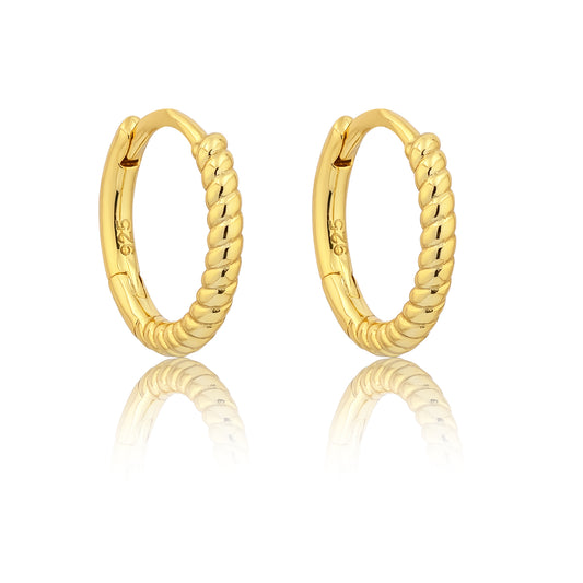 18k GOLD HARLOW HUGGIES - LOVEY BY LOVEY