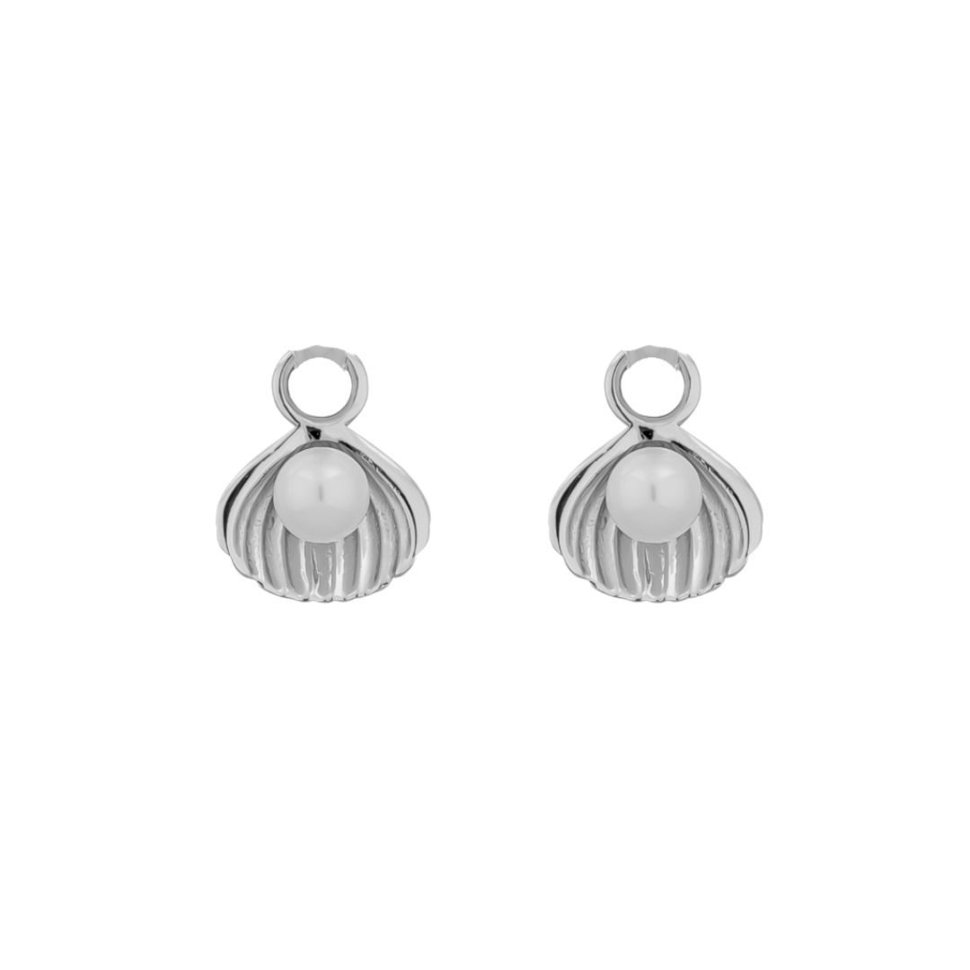 SEYCHELLES SHELL EARRINGS | SILVER