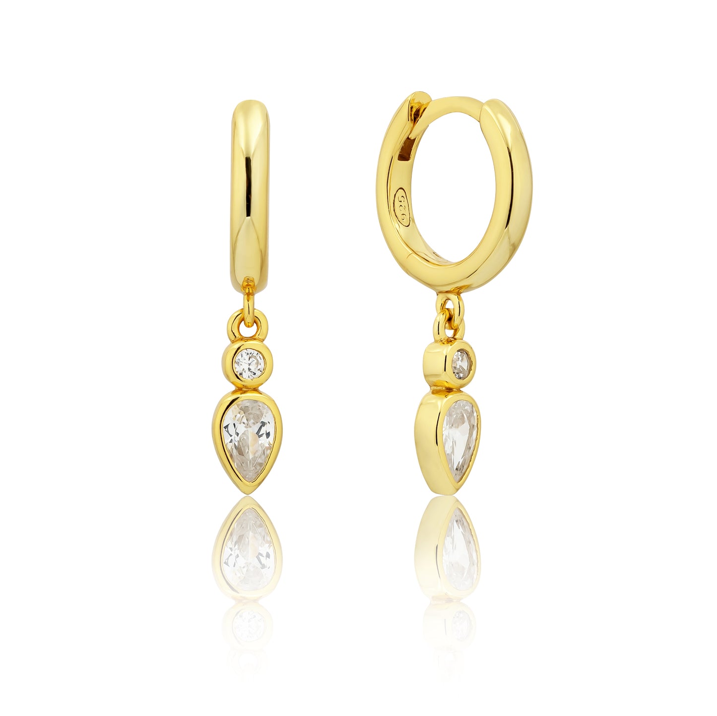 MOON EARRINGS - GOLD & SILVER