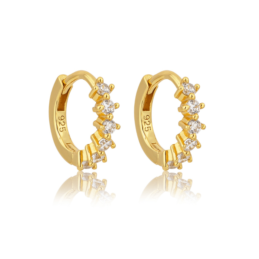 18k GOLD HANNAH HUGGIES - LOVEY BY LOVEY