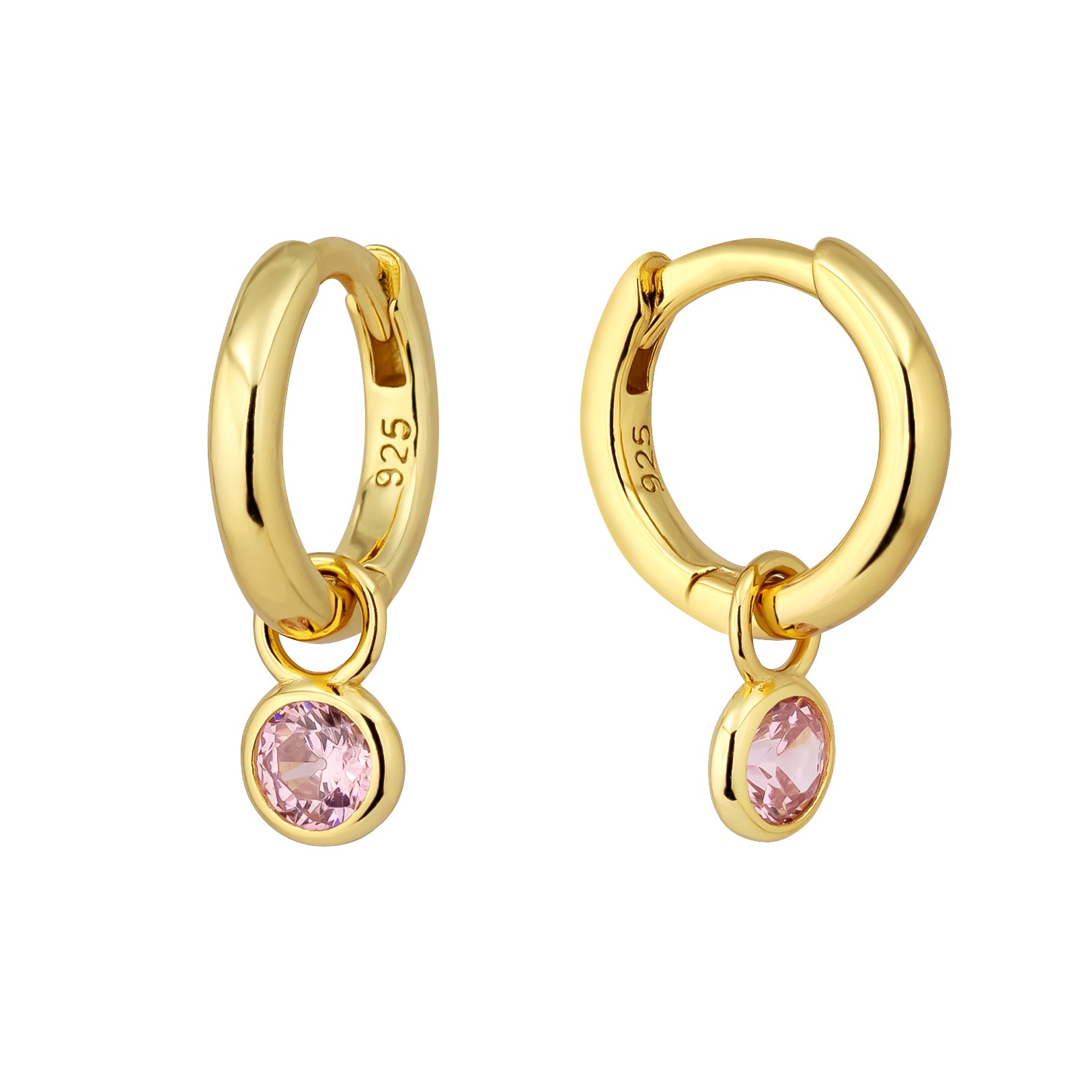 18k GOLD AUDREY CHARMS & HUGGIES - LOVEY BY LOVEY