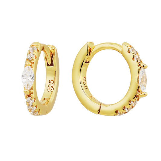 18K GOLD MYKONOS HUGGIES - LOVEY BY LOVEY