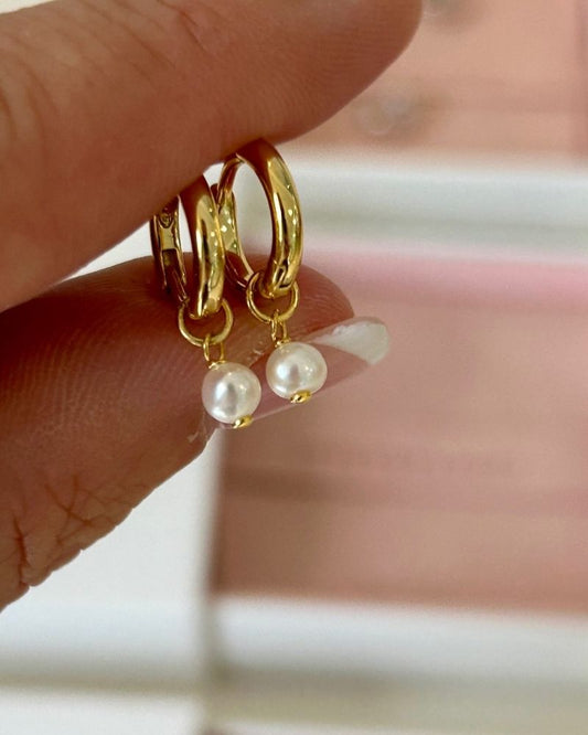 18K GOLD MOOREA CHARMS & HUGGIES - LOVEY BY LOVEY