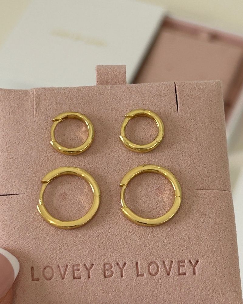 18K GOLD HOPE HOOPS - LOVEY BY LOVEY