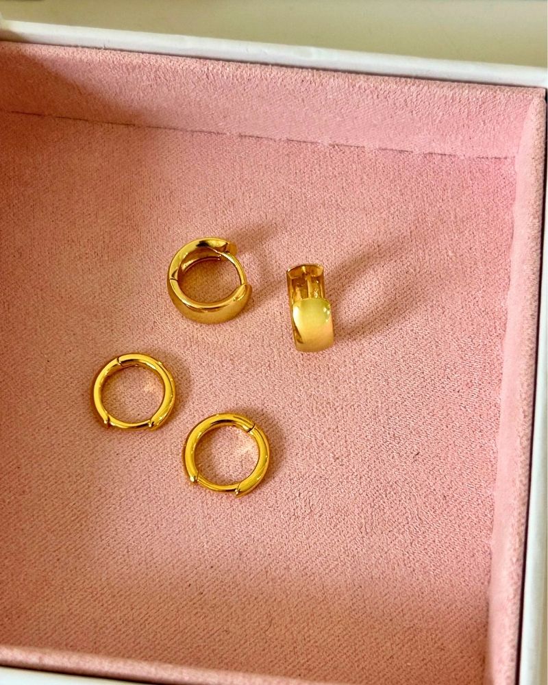 18K GOLD HURLEY HUGGIES - LOVEY BY LOVEY