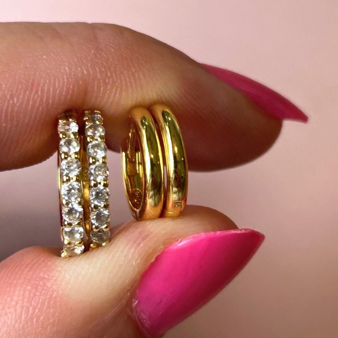 18K GOLD HEATHER HOOPS - LOVEY BY LOVEY