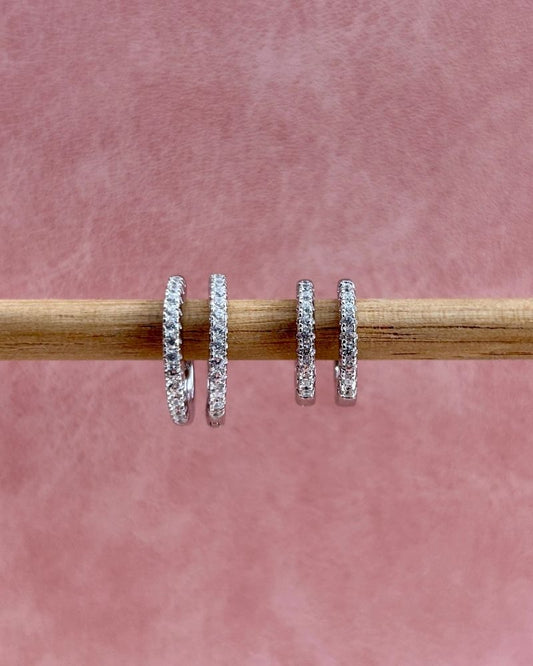 SILVER HOLLY HOOPS - LOVEY BY LOVEY