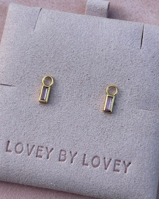 18K GOLD PARIS CHARMS & HUGGIES - LOVEY BY LOVEY