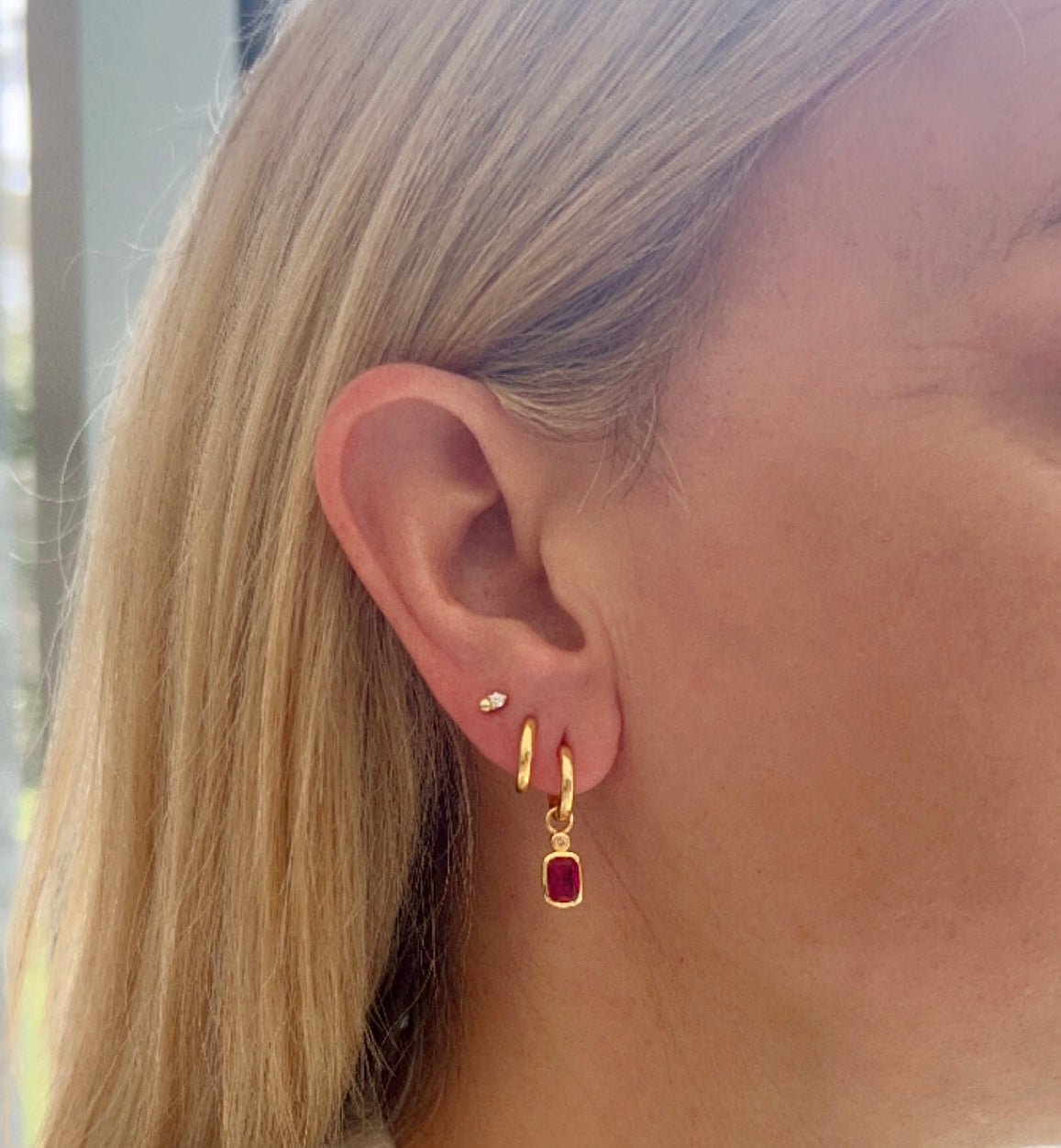 18K GOLD RUBY CHARM - LOVEY BY LOVEY