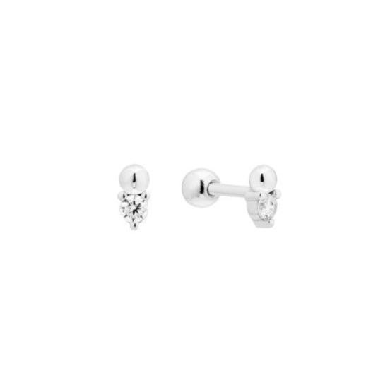 SILVER BOBBIE STUDS - LOVEY BY LOVEY