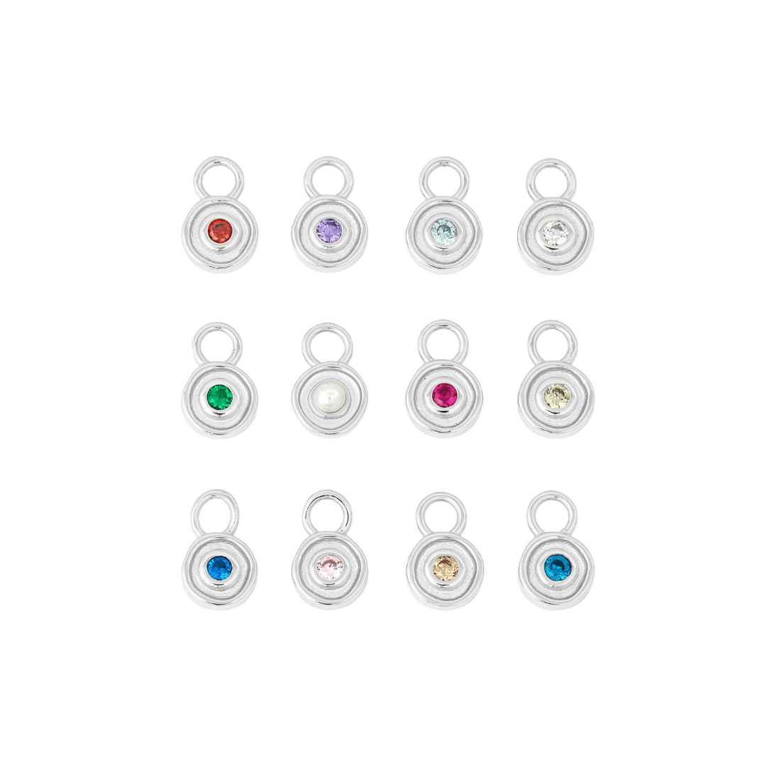 SILVER SOLSTICE (BIRTHSTONE) HUGGIE SET - LOVEY BY LOVEY