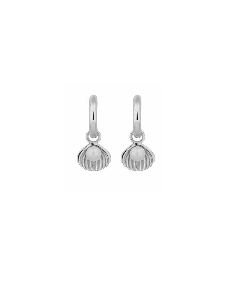SILVER SHELL CHARMS & HUGGIES - LOVEY BY LOVEY