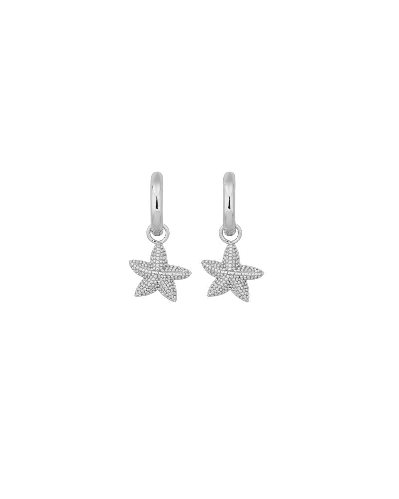 SILVER STARFISH CHARMS & HUGGIES - LOVEY BY LOVEY