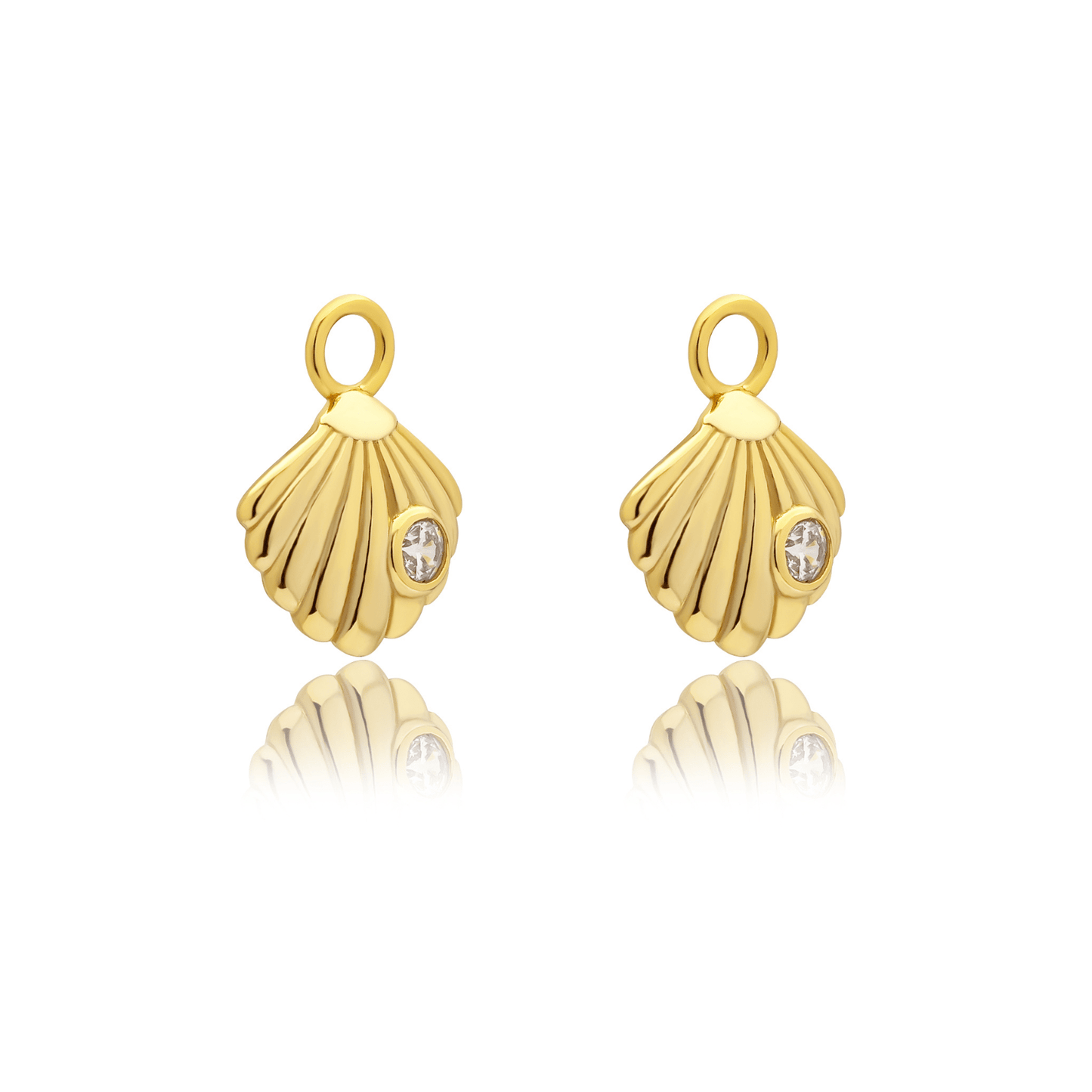 18k GOLD SOLEIL SHELL CHARM - LOVEY BY LOVEY