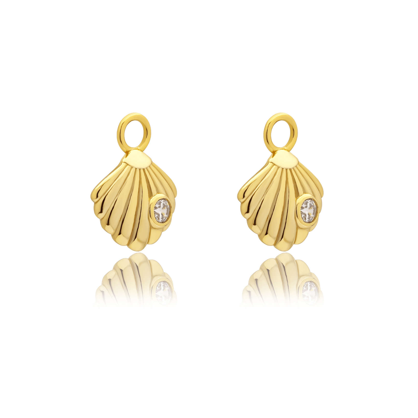 18k GOLD SOLEIL SHELL CHARM - LOVEY BY LOVEY
