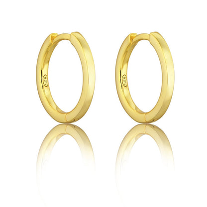18k GOLD HOPE HOOPS - LOVEY BY LOVEY