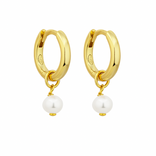 MOOREA PEARL EARRINGS | GOLD