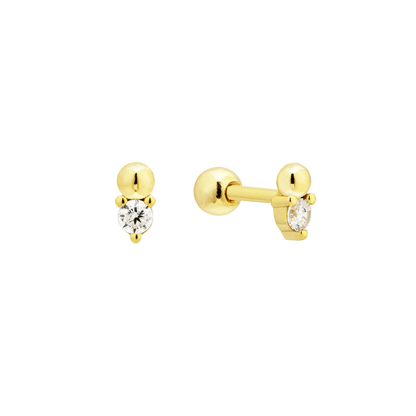 18K GOLD BOBBIE STUDS - LOVEY BY LOVEY