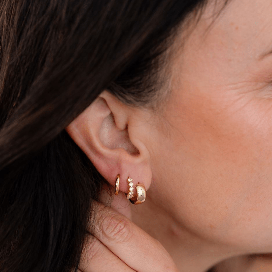 18k GOLD HURLEY HUGGIES - LOVEY BY LOVEY