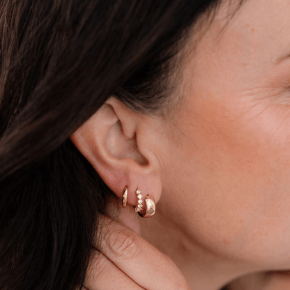 18k GOLD HURLEY HUGGIES - LOVEY BY LOVEY