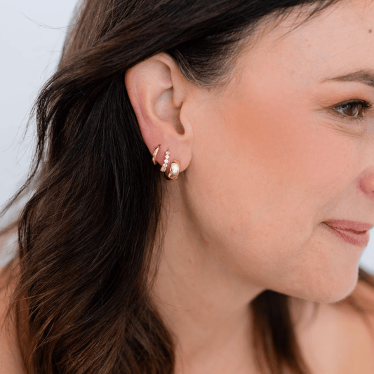 18k GOLD HURLEY HUGGIES - LOVEY BY LOVEY