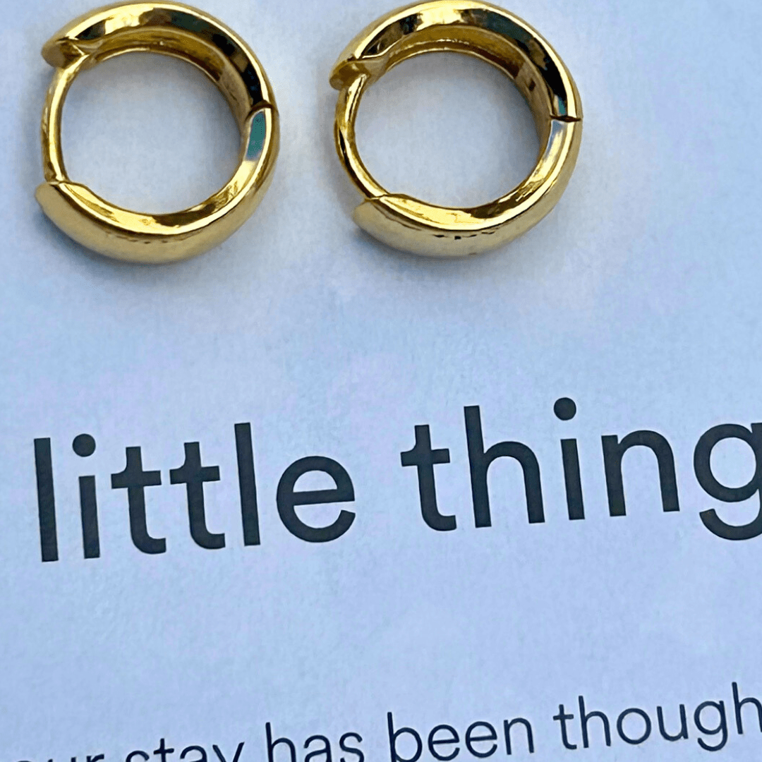 18k GOLD HURLEY HUGGIES - LOVEY BY LOVEY