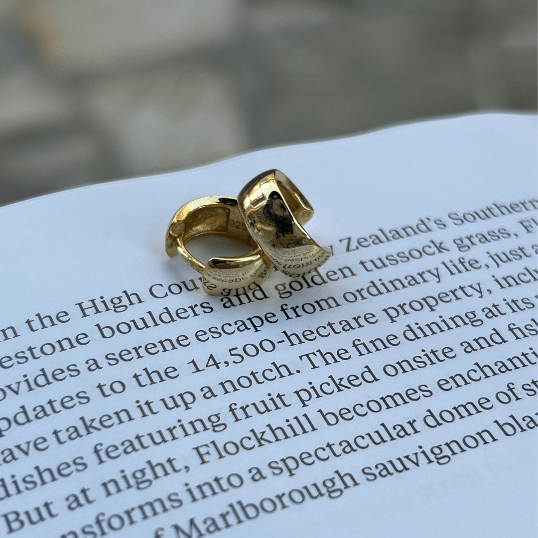 18k GOLD HURLEY HUGGIES - LOVEY BY LOVEY