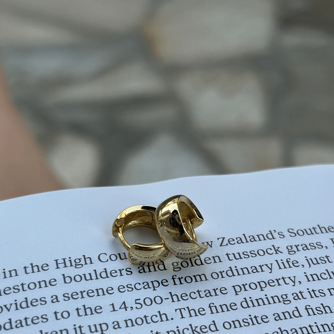 18k GOLD HURLEY HUGGIES - LOVEY BY LOVEY