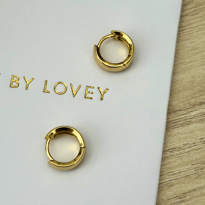 18k GOLD HURLEY HUGGIES - LOVEY BY LOVEY