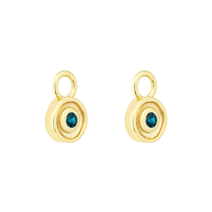 18K GOLD SOLSTICE (BLUE TOPAZ) CHARM - LOVEY BY LOVEY