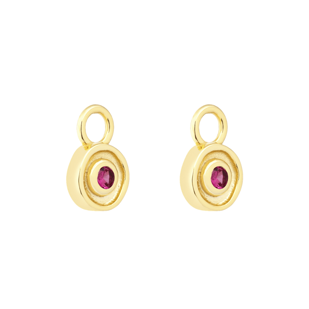 18K GOLD SOLSTICE (RUBY) CHARM - LOVEY BY LOVEY