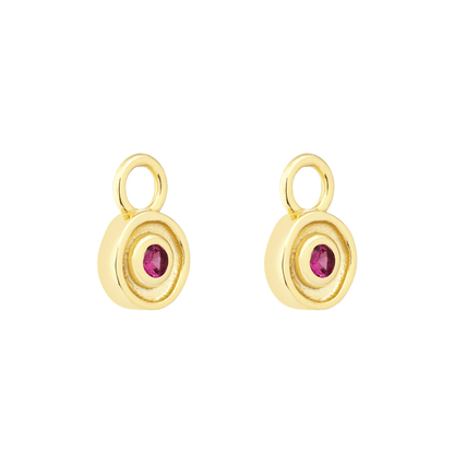 18K GOLD SOLSTICE (RUBY) CHARM - LOVEY BY LOVEY