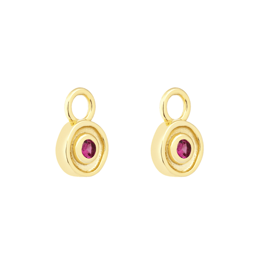 18K GOLD SOLSTICE (RUBY) CHARM - LOVEY BY LOVEY