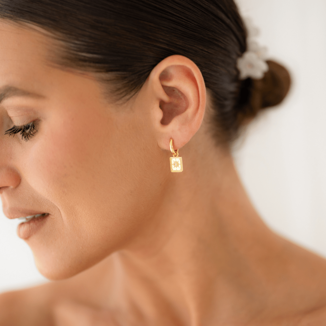 COMPASS CHARM HUGGIE SET - LOVEY BY LOVEY