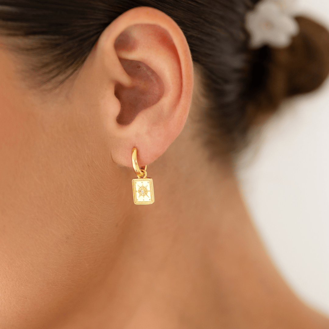 COMPASS CHARM HUGGIE SET - LOVEY BY LOVEY