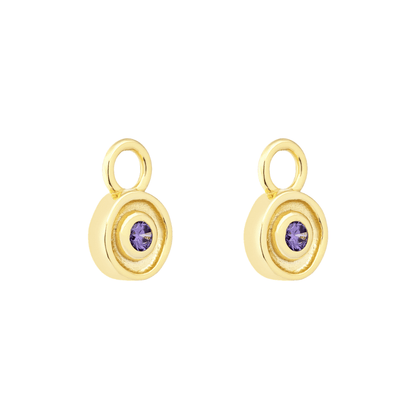 18K GOLD SOLSTICE (AMETHYST) CHARM - LOVEY BY LOVEY