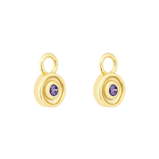 18K GOLD SOLSTICE (AMETHYST) CHARM - LOVEY BY LOVEY