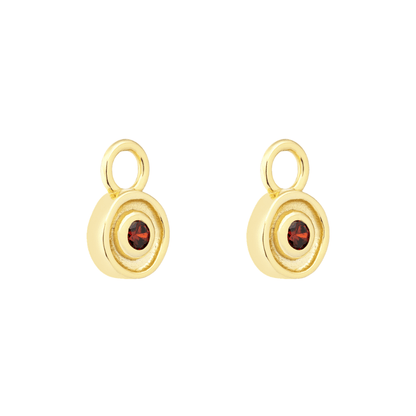 18K GOLD SOLSTICE (GARNET) CHARM - LOVEY BY LOVEY