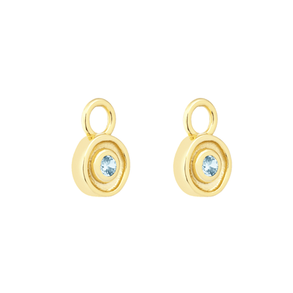 18K GOLD SOLSTICE (AQUAMARINE) CHARM - LOVEY BY LOVEY