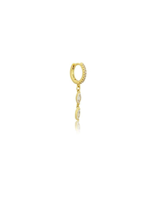 18k GOLD ARROW HUGGIE (SINGLE) - LOVEY BY LOVEY