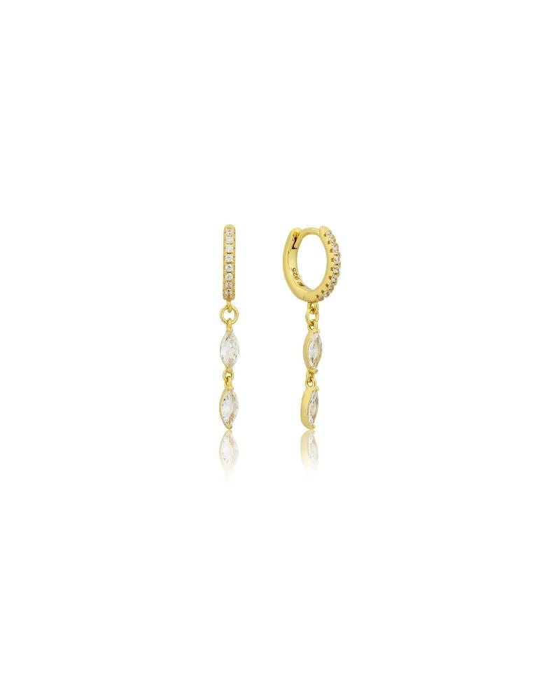 18K GOLD ARROW HUGGIES - LOVEY BY LOVEY