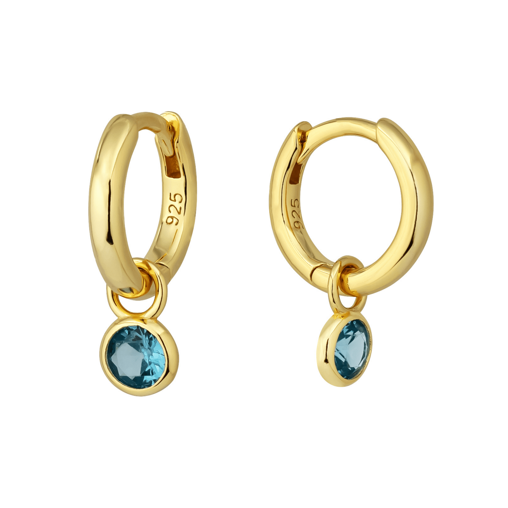 18K GOLD AURA CHARM HUGGIE SET - LOVEY BY LOVEY