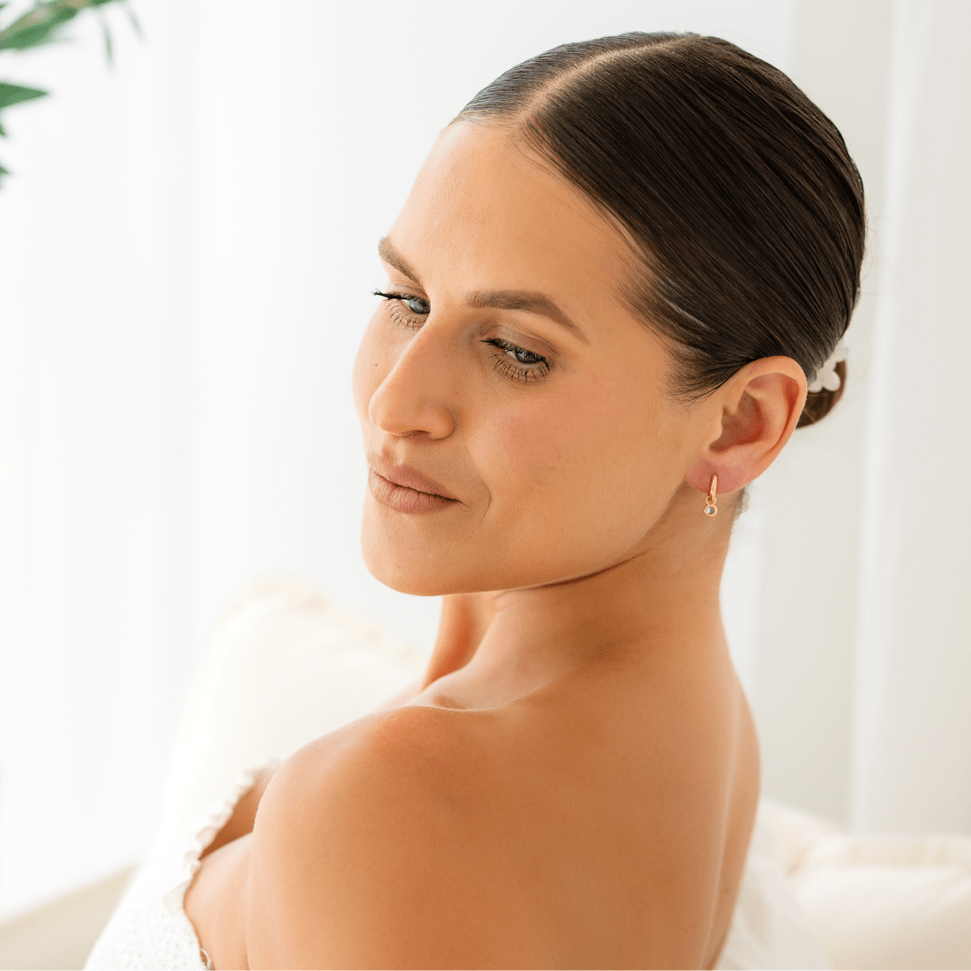 18K GOLD AURA CHARM HUGGIE SET - LOVEY BY LOVEY