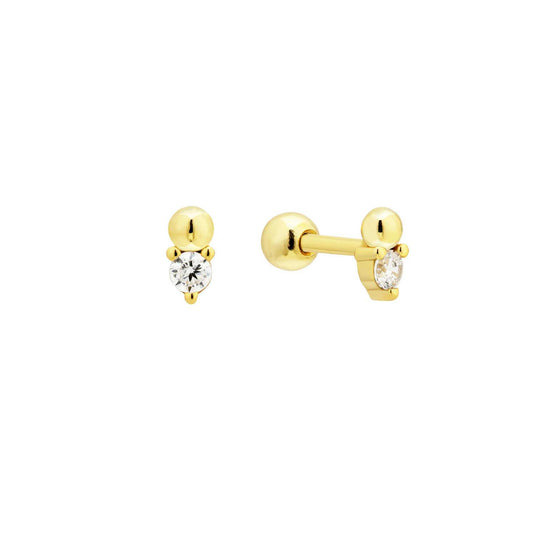 18k GOLD BOBBIE STUDS