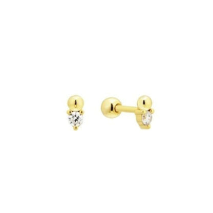 18K GOLD BOBBIE STUDS - LOVEY BY LOVEY